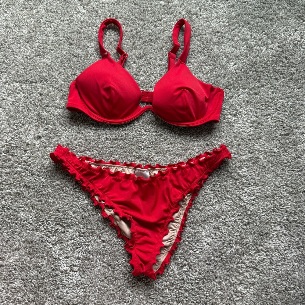 Shade & Shore Red Bikini Set